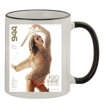 Alexis Dziena 11oz Colored Rim & Handle Mug