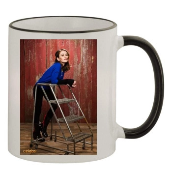 Alexis Dziena 11oz Colored Rim & Handle Mug