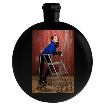 Alexis Dziena Round Flask