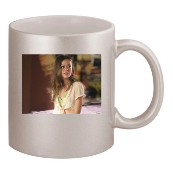 Alexis Dziena 11oz Metallic Silver Mug