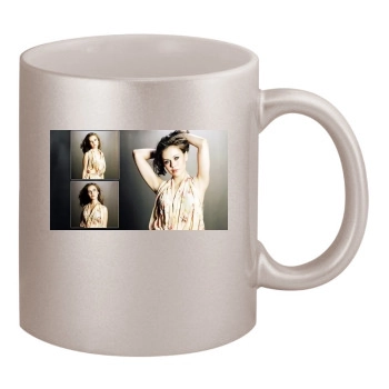 Alexis Dziena 11oz Metallic Silver Mug