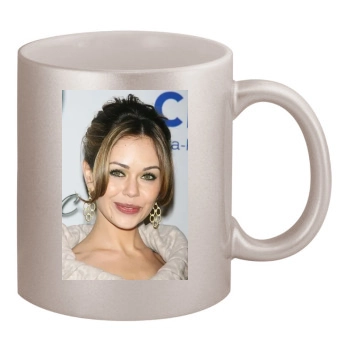 Alexis Dziena 11oz Metallic Silver Mug