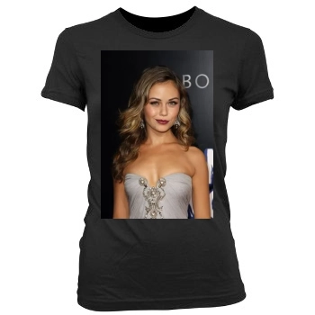 Alexis Dziena Women's Junior Cut Crewneck T-Shirt