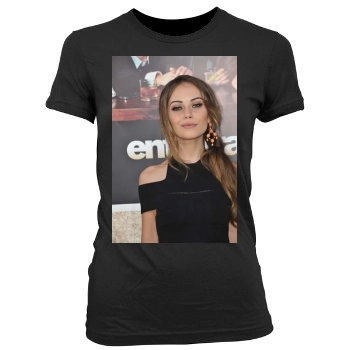 Alexis Dziena Women's Junior Cut Crewneck T-Shirt