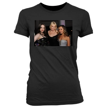 Alexis Dziena Women's Junior Cut Crewneck T-Shirt