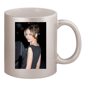 Alexis Dziena 11oz Metallic Silver Mug