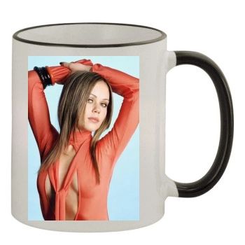 Alexis Dziena 11oz Colored Rim & Handle Mug