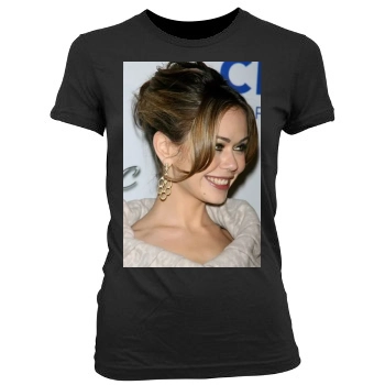 Alexis Dziena Women's Junior Cut Crewneck T-Shirt