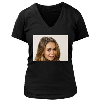 Alexis Dziena Women's Deep V-Neck TShirt