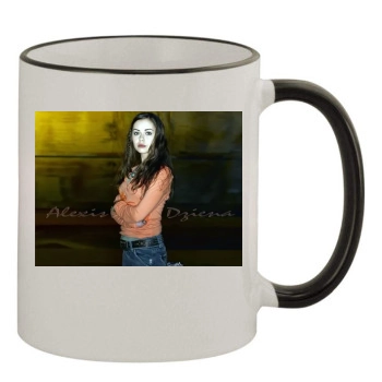 Alexis Dziena 11oz Colored Rim & Handle Mug