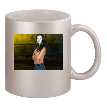 Alexis Dziena 11oz Metallic Silver Mug