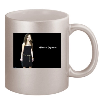 Alexis Dziena 11oz Metallic Silver Mug