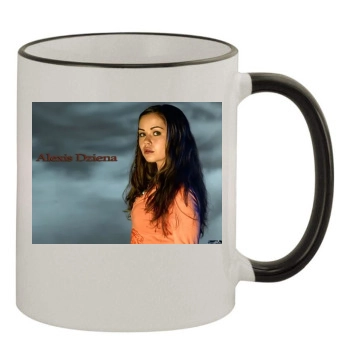 Alexis Dziena 11oz Colored Rim & Handle Mug