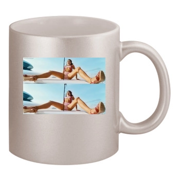 Alexis Dziena 11oz Metallic Silver Mug