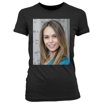 Alexis Dziena Women's Junior Cut Crewneck T-Shirt