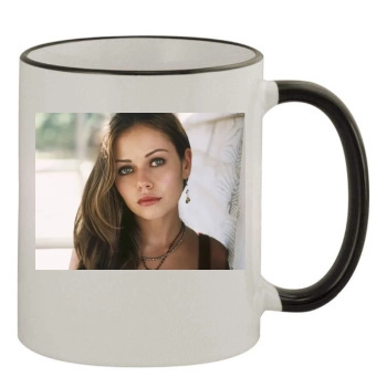 Alexis Dziena 11oz Colored Rim & Handle Mug