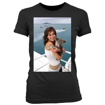 Alexis Dziena Women's Junior Cut Crewneck T-Shirt