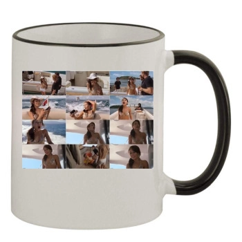 Alexis Dziena 11oz Colored Rim & Handle Mug