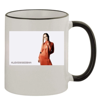 Alexis Dziena 11oz Colored Rim & Handle Mug