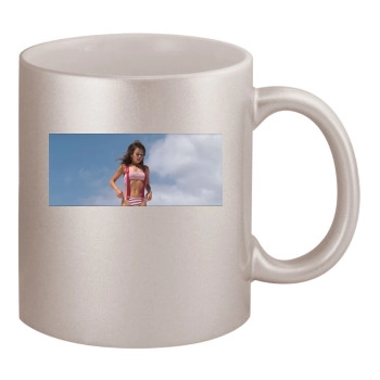 Alexis Dziena 11oz Metallic Silver Mug