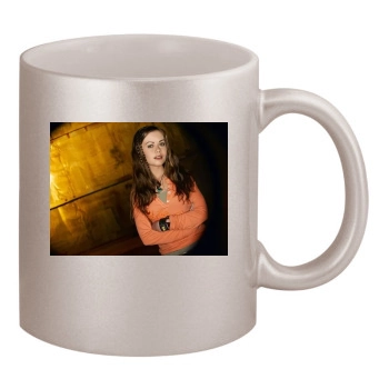 Alexis Dziena 11oz Metallic Silver Mug