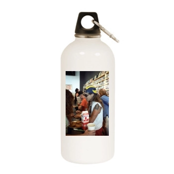 Anthony Kiedis White Water Bottle With Carabiner