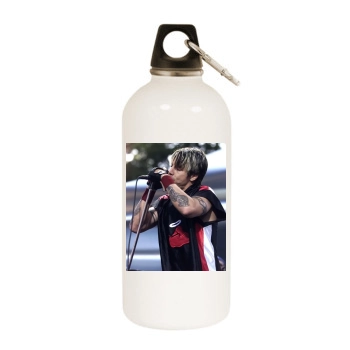 Anthony Kiedis White Water Bottle With Carabiner