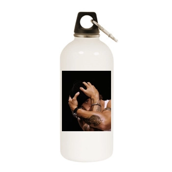 Anthony Kiedis White Water Bottle With Carabiner