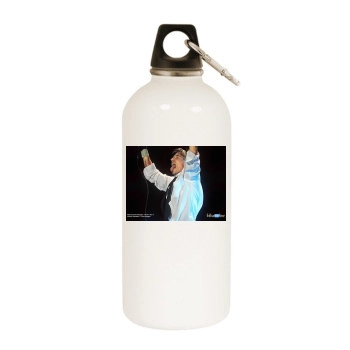 Anthony Kiedis White Water Bottle With Carabiner