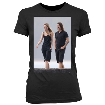 Anthony Kiedis Women's Junior Cut Crewneck T-Shirt