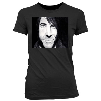 Anthony Kiedis Women's Junior Cut Crewneck T-Shirt