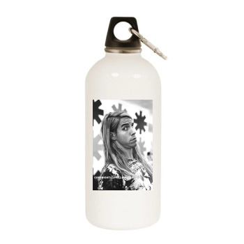 Anthony Kiedis White Water Bottle With Carabiner