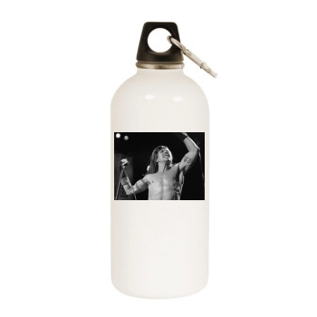 Anthony Kiedis White Water Bottle With Carabiner