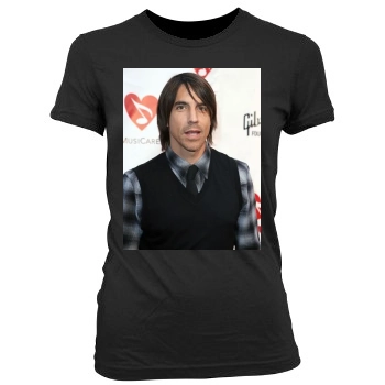 Anthony Kiedis Women's Junior Cut Crewneck T-Shirt