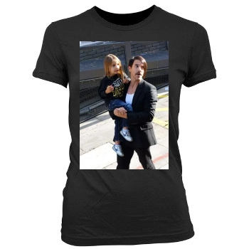 Anthony Kiedis Women's Junior Cut Crewneck T-Shirt