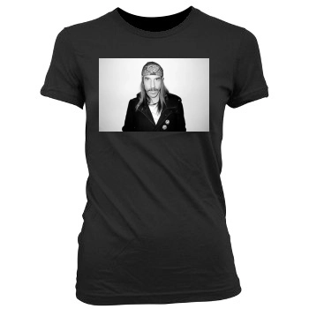 Anthony Kiedis Women's Junior Cut Crewneck T-Shirt