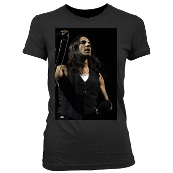 Anthony Kiedis Women's Junior Cut Crewneck T-Shirt