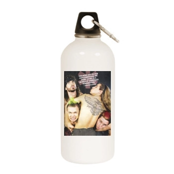 Anthony Kiedis White Water Bottle With Carabiner