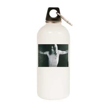 Anthony Kiedis White Water Bottle With Carabiner