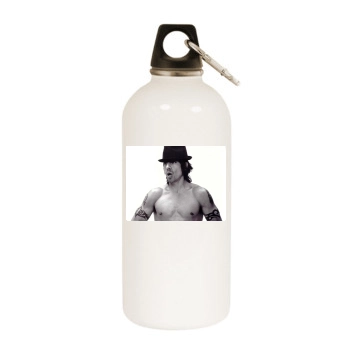 Anthony Kiedis White Water Bottle With Carabiner