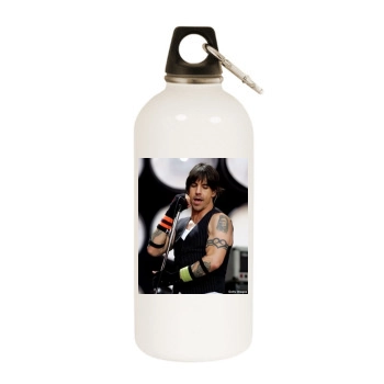 Anthony Kiedis White Water Bottle With Carabiner