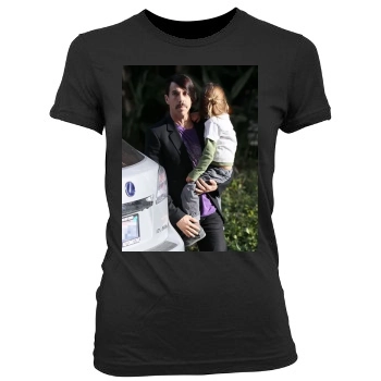 Anthony Kiedis Women's Junior Cut Crewneck T-Shirt