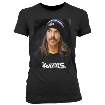 Anthony Kiedis Women's Junior Cut Crewneck T-Shirt