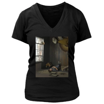 Flash Forward Women's Deep V-Neck TShirt