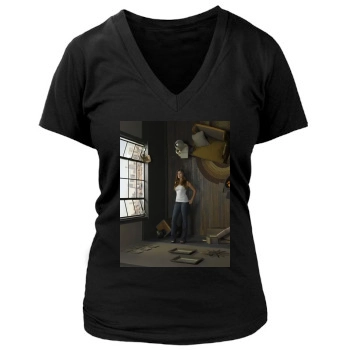 Flash Forward Women's Deep V-Neck TShirt