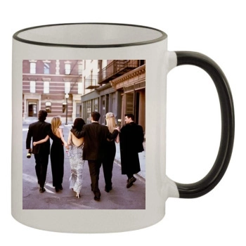 Friends 11oz Colored Rim & Handle Mug