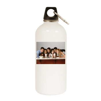 Friends White Water Bottle With Carabiner