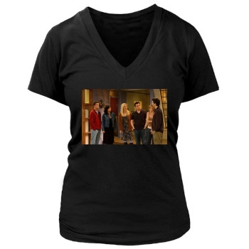 Friends Women's Deep V-Neck TShirt