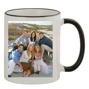 Friends 11oz Colored Rim & Handle Mug