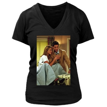 Friends Women's Deep V-Neck TShirt